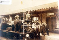 Primeira viagem de uma locomotiva pela
Estrada de Ferro Santos/Jundiaí em 18 de Fevereiro de 1867